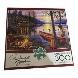 🧩 Buffalo Games Darrell Bush “Canoe Lake” 300-Piece Large Piece Jigsaw Puzzle